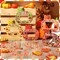 48 Sets Fall DIY Picture Frames Craft Kit Autumn Thanksgiving Pumpkin